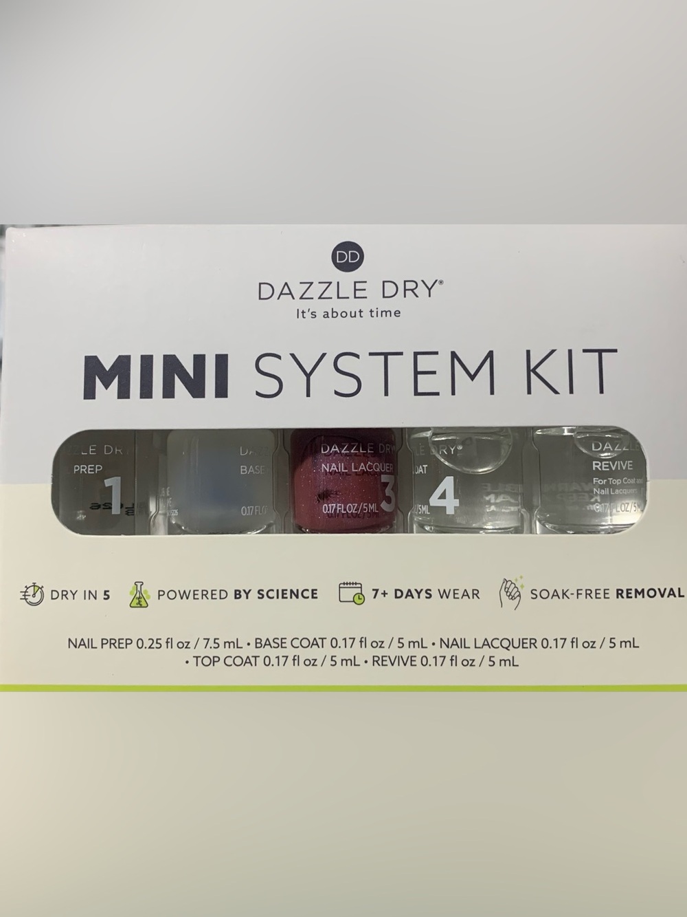 Dazzle Dry Nail Lacquer System Shade: School Spirit